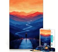 Donna su un sentiero di montagna - Puzzle da 1000 pezzi per ragazzi - Stimola le capacità cognitive - Divertente - Chiusura ermetica - Nessun pezzo si stacca - Un modo coinvolgente per passare