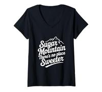 Donna Sugar Mountain Non c'è Posto Avventura più Dolce Maglietta con Collo a V