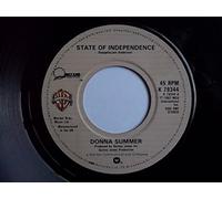 Donna Summer - DONNA SUMMER State of Independence 7" vinyl Large centre hole