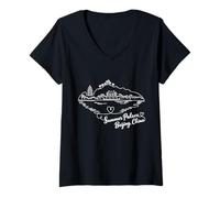 Donna Summer Palace, Pechino, Cina Signature Heart Art Souvenir Maglietta con Collo a V