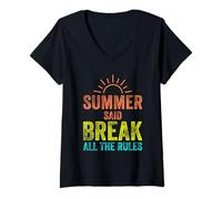 Donna Summer Said Rompere tutte le regole Vacanze Spiaggia Viaggio Maglietta con Collo a V