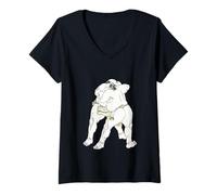 Donna Sumo Wrestling Vintage Sumo Wrestler Retro Sumo Maglietta con Collo a V