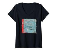 Donna Sun Records X Carl Perkins Alcune Cose Non cambiano mai Maglietta con Collo a V
