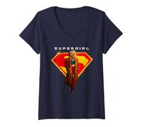 Donna SuperGirl 2026 Hanging Around Maglietta con Collo a V