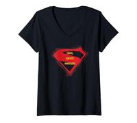Donna SuperGirl 2026 Truth, Justice, Whatever Over Logo Maglietta con Collo a V