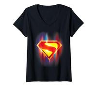 Donna Superman (2025) Glowing Shield Maglietta con Collo a V