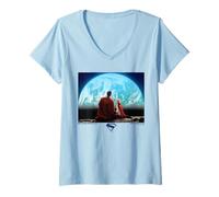Donna Superman (2025) Krypto Earth Rise Maglietta con Collo a V