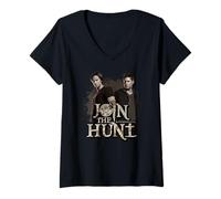 Donna Supernatural Brothers Join The Hunt Maglietta con Collo a V