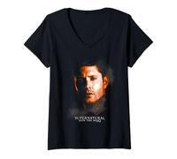 Donna Supernatural Dean Winchester Portrait Maglietta con Collo a V