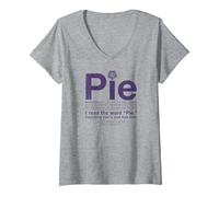Donna Supernatural Pie Maglietta con Collo a V, Grigio Melange, L