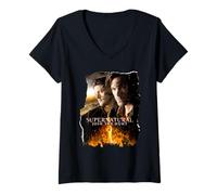 Donna Supernatural Sam Dean Mark of Cain Maglietta con Collo a V