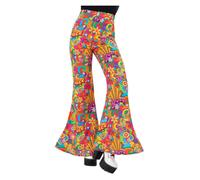 Donna Svasato Pantaloni 60s 70s Costume Svasati Disco Dacing Rétro Adulti
