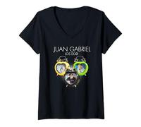Donna Sveglie Juan Gabriel Los Dúo Maglietta con Collo a V