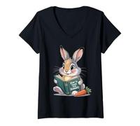Donna Sweet Rabbit Reads: Come addestrare i Tuoi Umani, Perfetto Maglietta con Collo a V