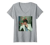 Donna Sylvester Stallone Rambo Primo Sangue Rocky III 1982 Maglietta con Collo a V