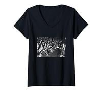 Donna T Rex Marc Bolan Live Starlight Ballroom Boston 1972 Maglietta con Collo a V
