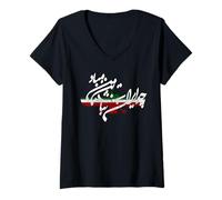Donna T-shirt Iran Koroush Cyrus The Great King Maglietta con Collo a V