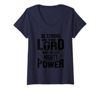 Donna T-Shirt Jesus is My Superhero Maglietta con Collo a V