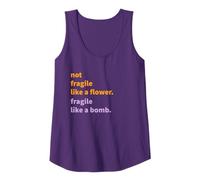 Donna T-Shirt Non Fragile Come Un Fiore | Camicia Like a Bomb Canotta