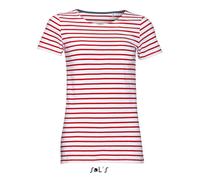 Donna T-Shirt Russo Marino Estate Bretagna Tricot Rockabilly Nose Art Vintage