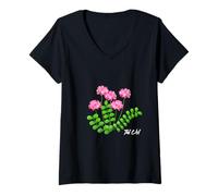 Donna T-Shirt Tai Chi e Qi Gong per istruttori e praticanti Maglietta con Collo a V