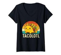 Donna Tacolotl - Cibo Messicano Cinco de Mayo per Amanti dei Taco Maglietta con Collo a V