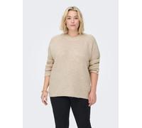 Donna Taglie forti Felpa Rosa Solo CARMAKOMA Pullover Basic Manica lunga CARJADE