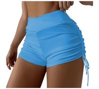 Donna Taglie Forti Tinta unita e Stampato Vita Alta Brasiliano Bikini Costume Da Bagno Slip Moda Spiaggia Brasiliano Bikini Pantaloni Laterali Da Legare Tanga Bagno Sport Yoga Shorts Gonna Pantaloni