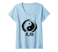 Donna Tai Chi Tai Chi Design per istruttori e praticanti Maglietta con Collo a V