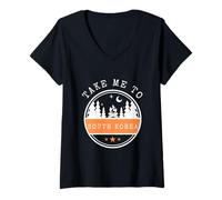 Donna Take Me To South Korea Viaggi di vacanza Corea del Sud Maglietta con Collo a V