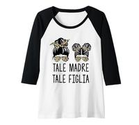 Donna Tale Madre Tale Figlia Design Famiglia Abbinata Maglia con Maniche Raglan