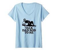 Donna Talk Dad Bod To Me Funny Dad Bod Uomo Maglietta con Collo a V