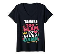 Donna Tamara Personalized Women's Gift Custom Tamara Maglietta con Collo a V