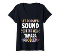 Donna Tamara Personalizzato Regalo Donna Personalizzato Tamara Maglietta con Collo a V