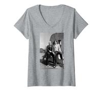 Donna Tangerine Dream Edgar Froese Berlino 1981 di Virginia Turbett Maglietta con Collo a V