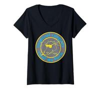 Donna Tappeti Inspiral Cool As Moo Maglietta con Collo a V