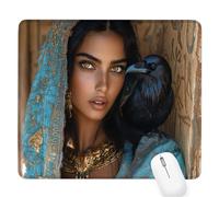 donna Tappetino per Mouse Piccolo 260x210x3mm,Gaming Mouse Pad uccello,con Base in Gomma Antiscivolo,Mousepad con Bordi Cuciti,per Mouse Senza Fili,Laptop,Ufficio Casa,Lavabile,Regalo per Uomo D-825