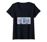Donna Targa The Gorge Oregon OR Columbia River Maglietta con Collo a V