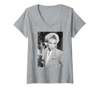 Donna Tastiera Nick Rhodes Duran Duran 1983 Maglietta con Collo a V