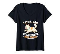 Donna Tatra Dad, Like A Normal Dad è Solo più Figo - Tatra Dog Maglietta con Collo a V