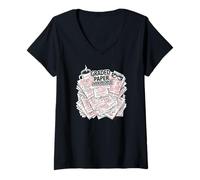 Donna Teacher Introvert Graded Paper Over People Maglietta con Collo a V