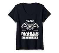 Donna Team MAHLER - Regali per i membri a vita Maglietta con Collo a V