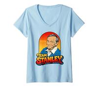 Donna Team Stanley! Funny Roper Romp Vintage Three's Company 80's Maglietta con Collo a V