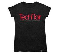 Donna Tech Noir Nightclub T Shirt - Terminator Film Schwarzenegger Donna
