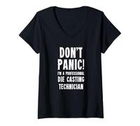 Donna Tecnico Die Casting Maglietta con Collo a V