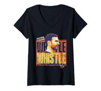 Donna Ted Lasso Roy Kent Whistle Maglietta con Collo a V