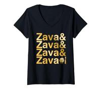 Donna Ted Lasso Zava And Zava Maglietta con Collo a V