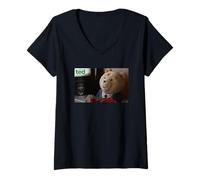 Donna Ted TV Series Dinner Suit Maglietta con Collo a V