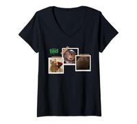 Donna Ted TV Series Photo Collage Maglietta con Collo a V