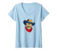 Donna Teddy Roosevelt Rough Rider American National Parks Retro Maglietta con Collo a V
